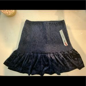 Crushed velvet blooming dales skirt